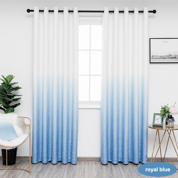 Gradientgardiner, pojke, tonårsrum, utsmyckad inredning, vardagsrum, Royal blue