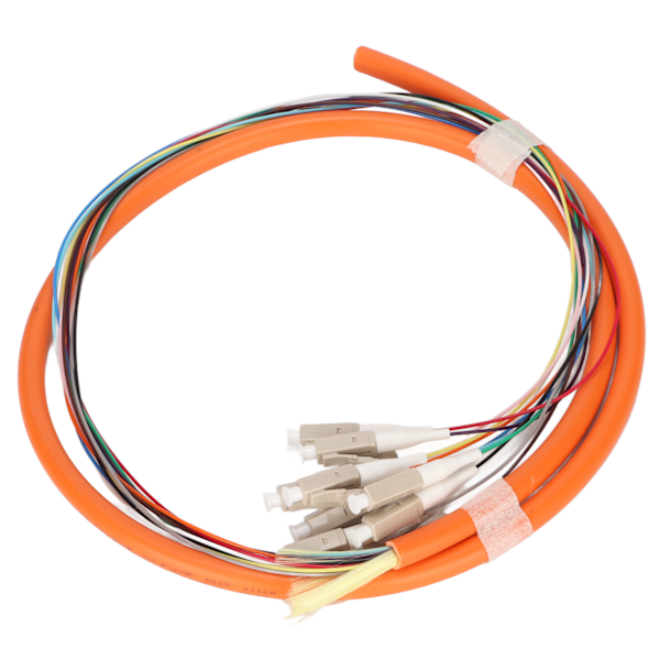 Fiber Pigtail 12-tråds Multimode Stabil Fiber Pigtail-kabel for Instrumenteringskommunikasjonssystem Lokalt nettverk