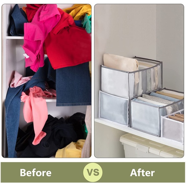 Garderob Kläder Organizer 9 Grids, Låd Organizers för