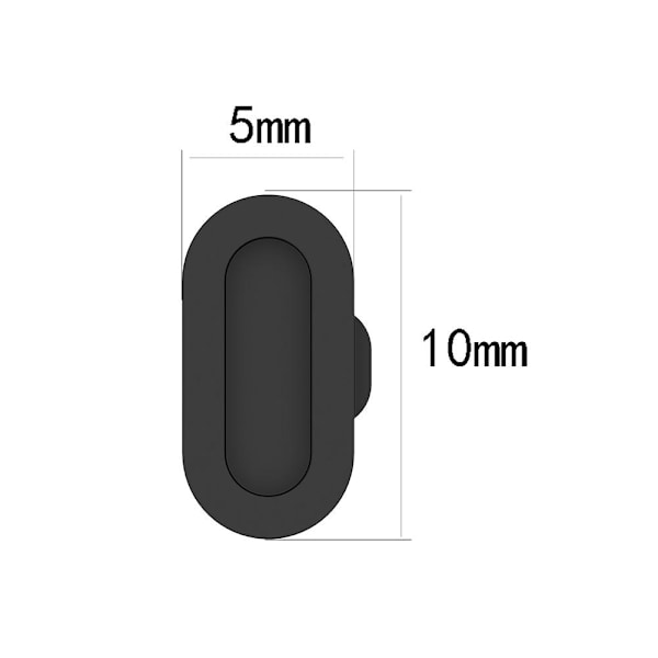 10 stk. støvplugg kompatibel for Fenix 7/7S/7X 5/5S/5X Plus/6S 6 6X ladeportbeskytter silikon anti-støvplugger