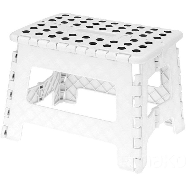Foldbar krakk Husholdningsstige Trinn Trinn white