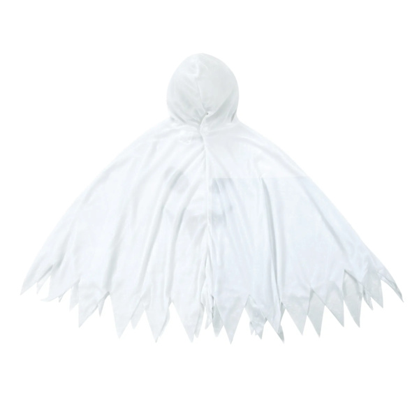 Barns vit huva Cape Funny Ghost Cosplay M
