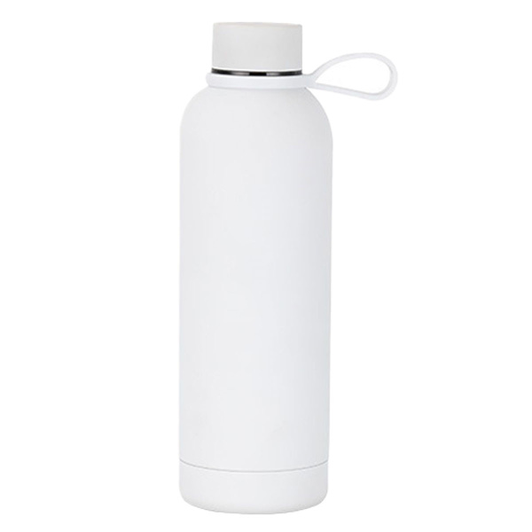1 stk bilbærbar termokop 500ml rustfrit stål lille mund Lily white