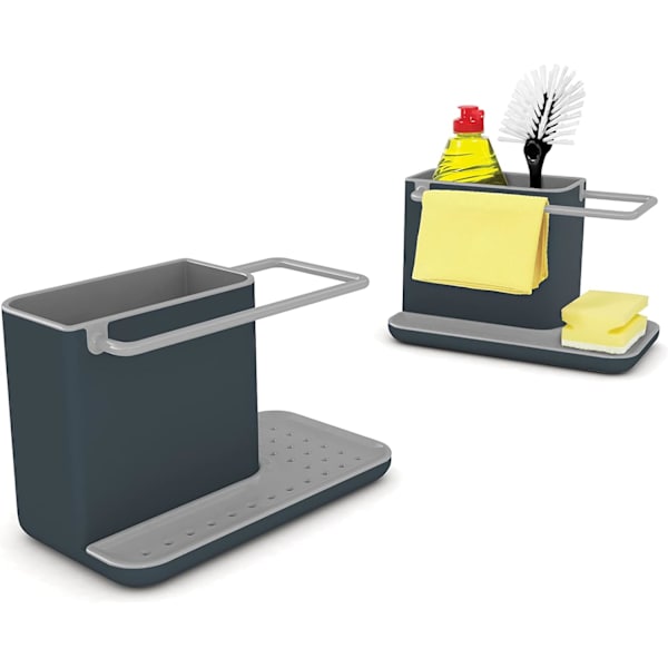Plast Caddy - Oppvaskbenk Oppbevaring/ Organizer med integrert avløpsbeholder, H