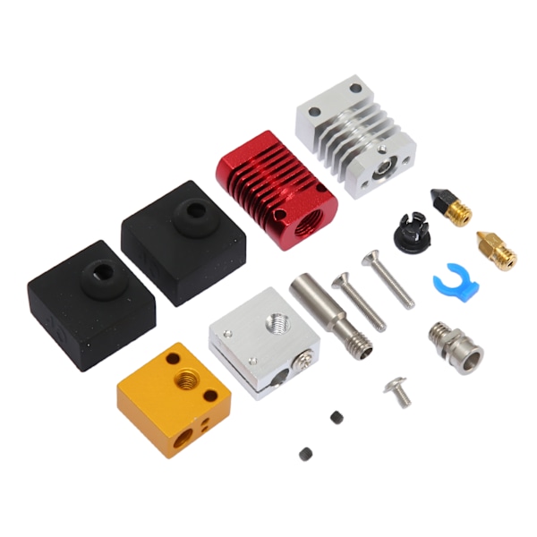 3D-skrivare Extruder Hotend Kit Monterad Mk8 Munstycke Metall Hot End Kit för Ender 3 V2 Ender 3 Pro