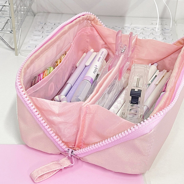 e Pencil Bag Students Big Pouch Brevpapper Skolmaterial A2