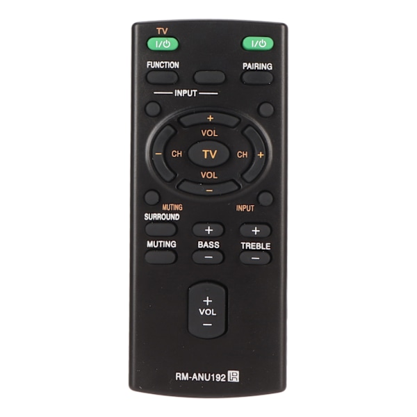 RM ANU192 Soundbar Fjernbetjening Erstatning for SUB RM ANU191 SACT60BT SS WCT60 SSWCT60 HT CT60BT HTCT60BT SA CT60BT