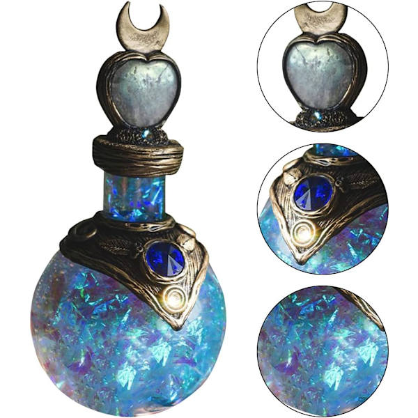 Moon Magic Potion Bottle Ornament (blå)