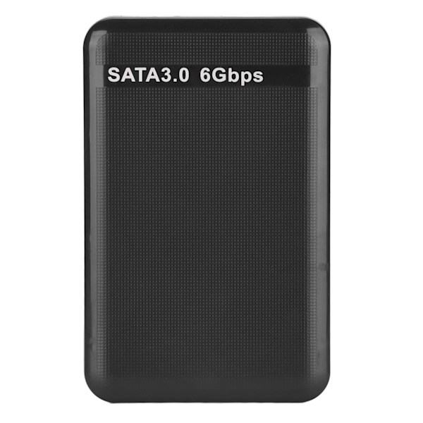 Ekstern HDD Kabinet 2.5in USB3.0 SATA3.0 Plug and Play HDD Kabinet Understøtter 3TB Kapacitet med LED Indikator til Windows Sort