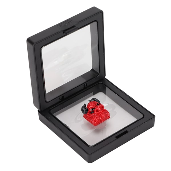 Håndgravert Resin Keycap Bullhead Resin Keycap Form Varmebestandig Artisan Keycap for Universelt Mekanisk Tastatur Type D