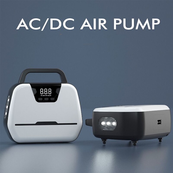 230V 12V 150PSI Bil Dekk Inflator AC DC Dobbel Strøm Mini Digital Luftkompressor for Sykkel Motorsykkel Ball med LED Lys