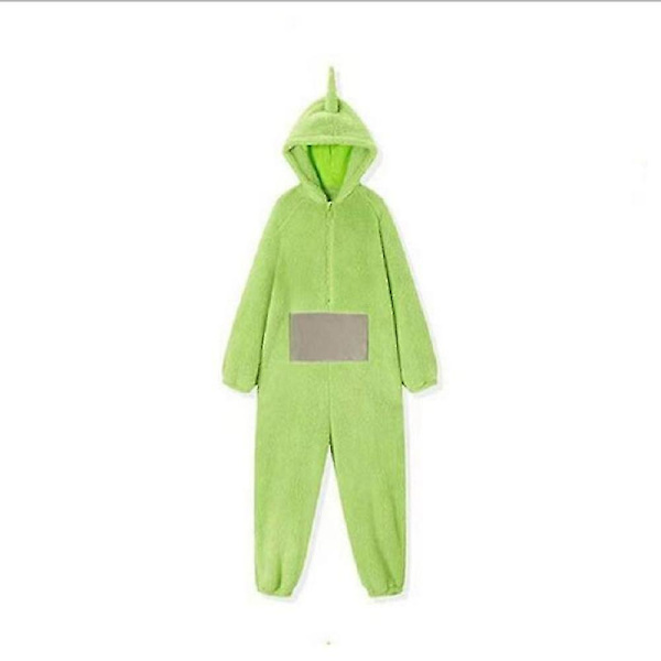 Hjem 4 farver Teletubbies Voksen Cosplay Sjov Tinky Winky Anime Dipsy Laa-laa Po Blød langærmet pyjamasdragt green S