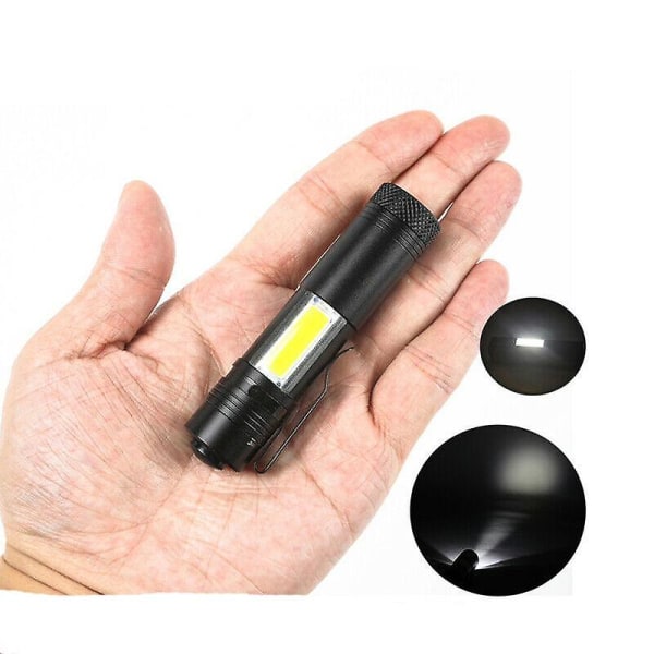 8000lm Xml-q5+cob led lommelygte Bærbar arbejdslygte Lommelygte Pen med clips