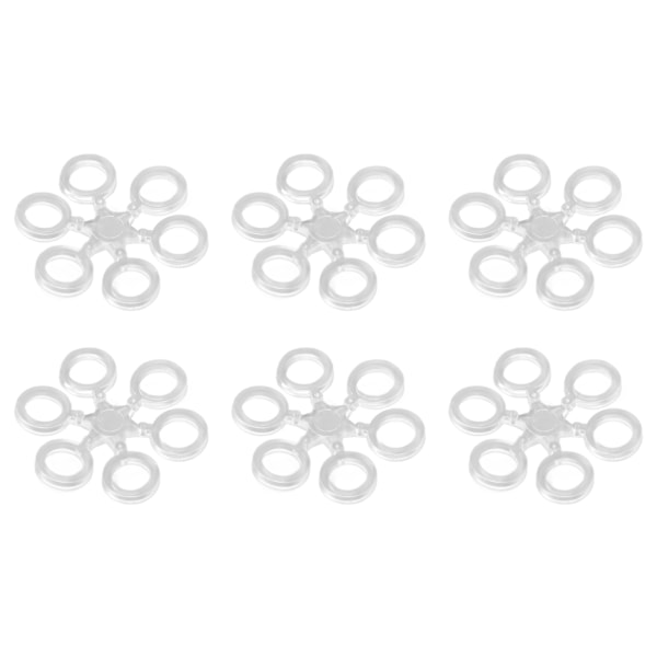 50 stk Runde Agnringer Klar Slitesterk Snøfnugg Europeiske Fiske Pellet Agn Bånd For Karpefiske