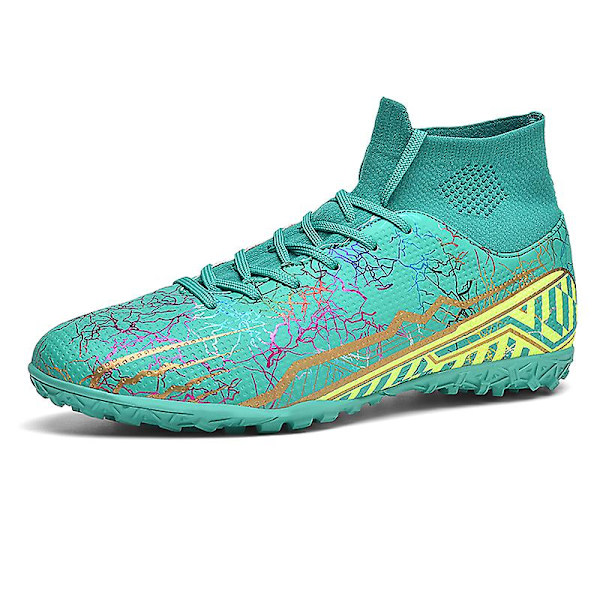 Fotballsko for menn Anti-skli Fotballsko for herre, Grass Fotball Sneakers 2L2311-1 Cyan 39