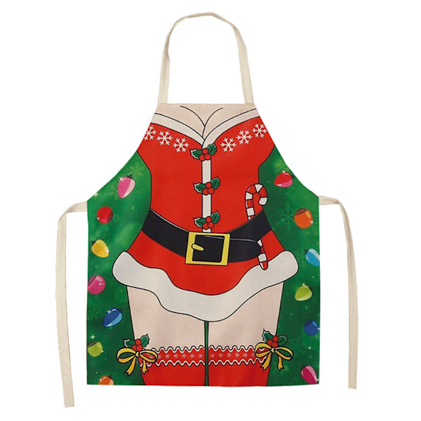 Juleforkle Santa Juletre Forkle for kvinner  barn-7x38cm 4 child-47x38cm