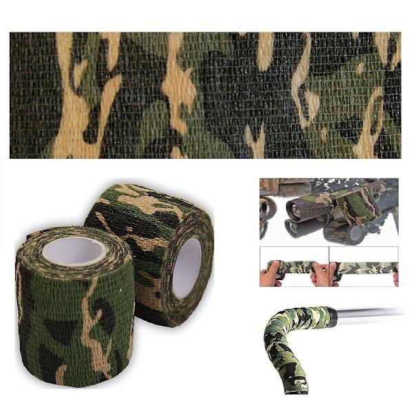 Camo Adhesive Vahva Joustava Paksutettu Vedenpitävä Kangasnauha Itseliimautuva Korjausside, 3kpl
