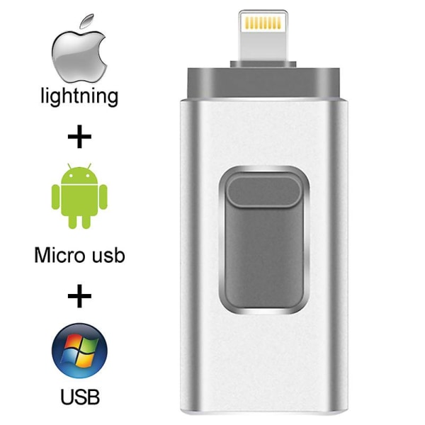 Huamade USB Flash Drive Pendrive för Iphone 6/6s/6plus/7/7plus/8/x USB/otg/lightning 32g 64gb Pen Drive för Ios externa lagringsenheter