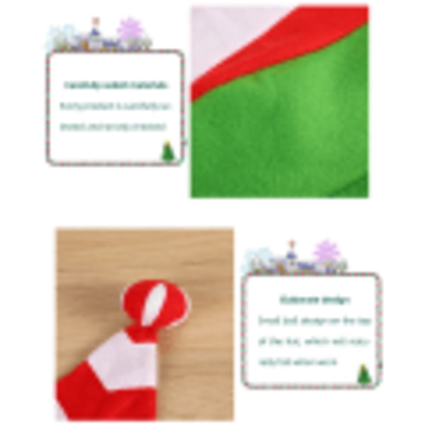Christmas Hat Festival Dekoration Party Supplies Xmas Randig