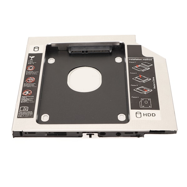 2.5in Hårddisk Caddy 9.5mm 2:a SDD HDD Caddy Fack Universal Adapter för Laptop CD DVD ROM Optisk Enhet