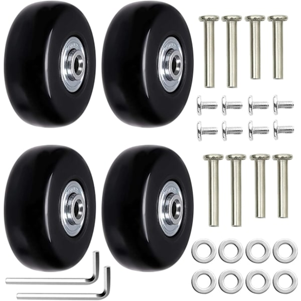 Stycken Resväska Ersättningshjul Resväska Hjul Ersättning Universal Resväska Hjul Bagage axlar och hjul Ersättningshjul Reparation