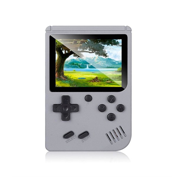 Genopladelig 500 i 1 Retro videospilkonsol håndholdt spillomme spilkonsol mini håndholdt afspiller grey