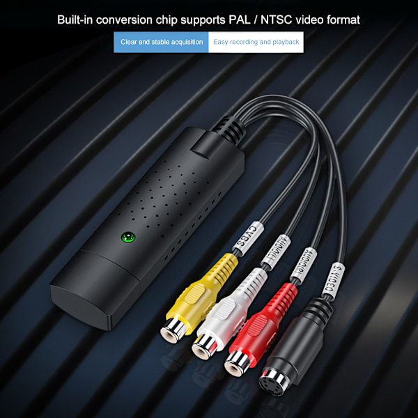 USB 2.0 Videoadapter med Ljudinspelning USB 2.0 TV DVD Videoinspelningsadapter