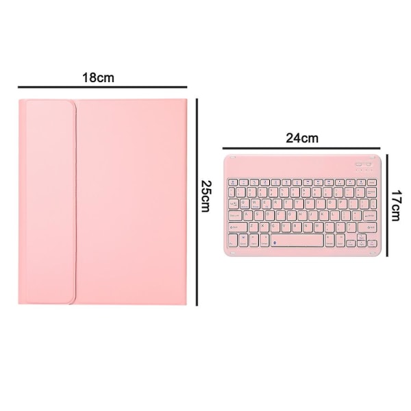 Kompatibelt Ipad-tastatur med penneholder Altomfattende cover-ipad/air4/10.9 Cherry Blossom Powder almindelig model
