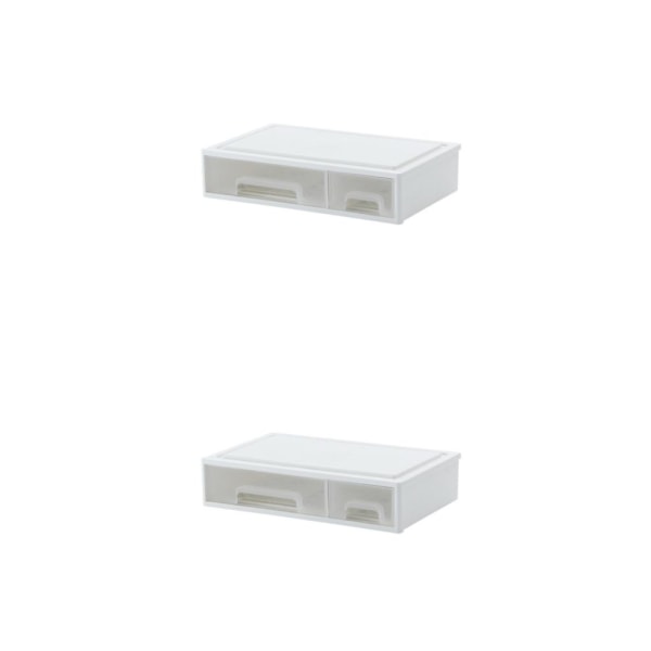 1/2 hvid stak og organiser med stablede skuffer fri Double lattices 2PCS
