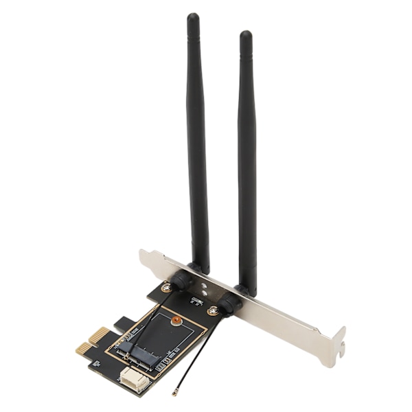 M.2 - PCIe -laajennuskortti 6dB:n kaksoisantennilla, vakaa yhteys, joustava M.2 - PCIe -sovitin tietokoneen pöytäkoneeseen
