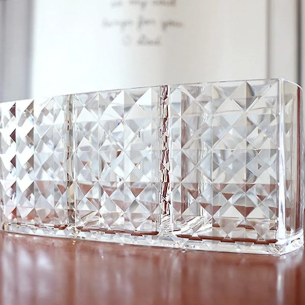 Multifunktionelt opbevaringsetui til etui Klar akryl Holdbar transparent 18,8*6,4*8,1cm