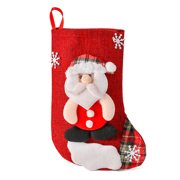 Julstrumpa hängande dekoration Godis presentpåse jul A