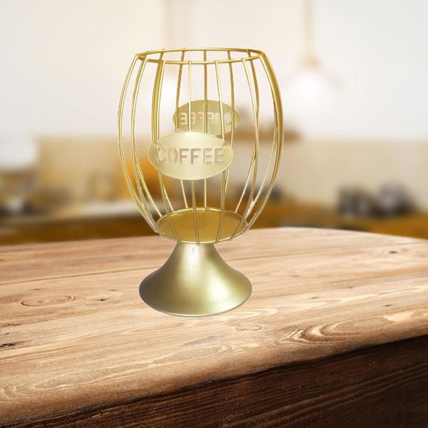 1/2/3/5 Coffee Pod Holder För Espresso Pod Elegant Container Gold 1 Pc
