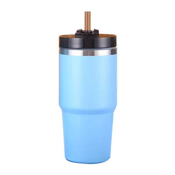 20 oz termosmuki kannella ja oljella, 304 ruostumattomasta teräksestä valmistettu uudelleenkäytettävä vesipullo, jääkahvimuki, termosmuki autoon, kuntosalille, liikuntaan