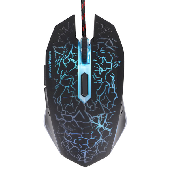 Kablet Gaming Mus USB Port Ergonomisk 3200 DPI Justerbar RGB Optisk Datatilbehør Svart