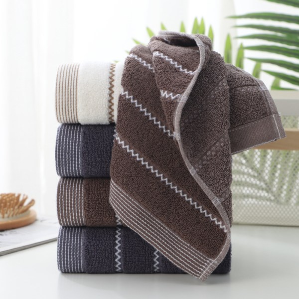 4-pack hem mjuka absorberande bomullshanddukar mörk jacquard vatten Pat