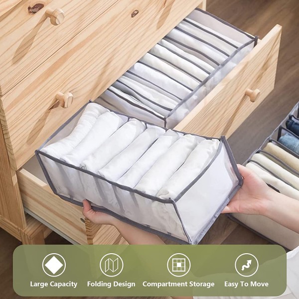 Garderob Kläder Organizer 9 Grids, Låd Organizers för