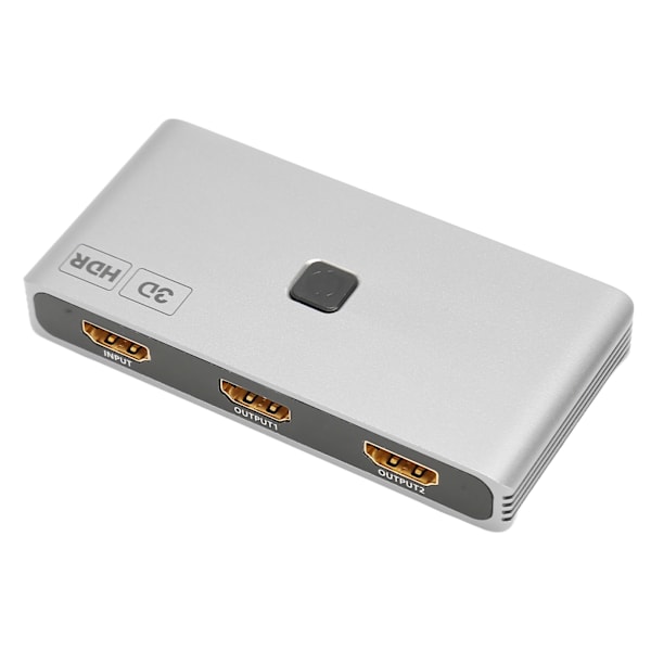 4K HD Switcher 1 ind 2 ud Op til 18Gbps 4K 60Hz 3D CEC HDCP2.2 Understøttet HD Multimedia Switcher til TV Projektor Afspiller YC Q201