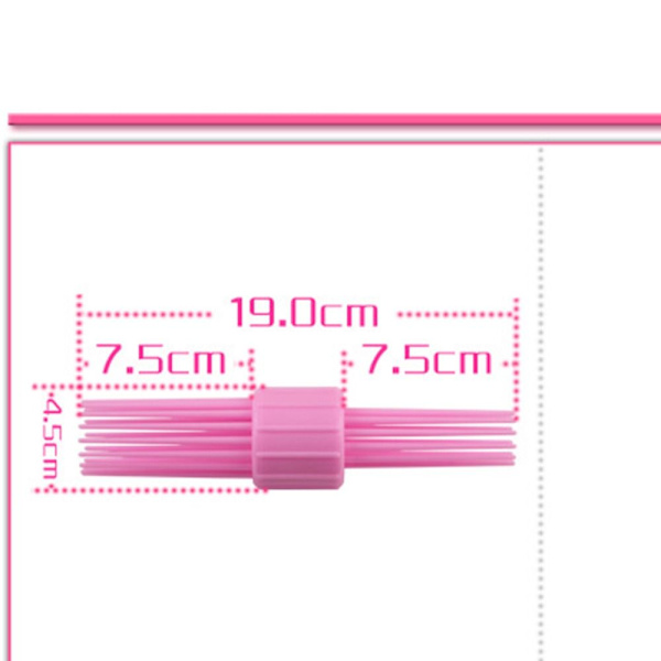 Hår Curling Roll Comb Gentle Curls Tool ROSA pink