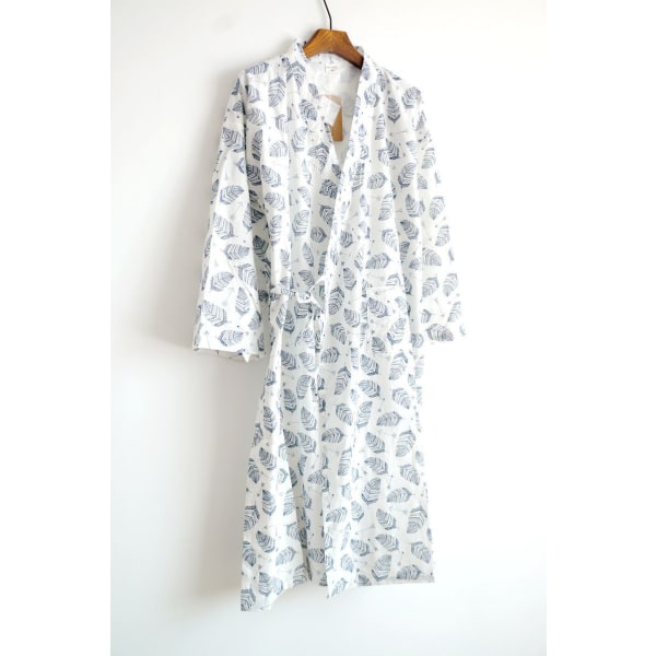 Yukata Robes herr Kimono Robe Khan Pyjamas Steam Kläder - Vit L