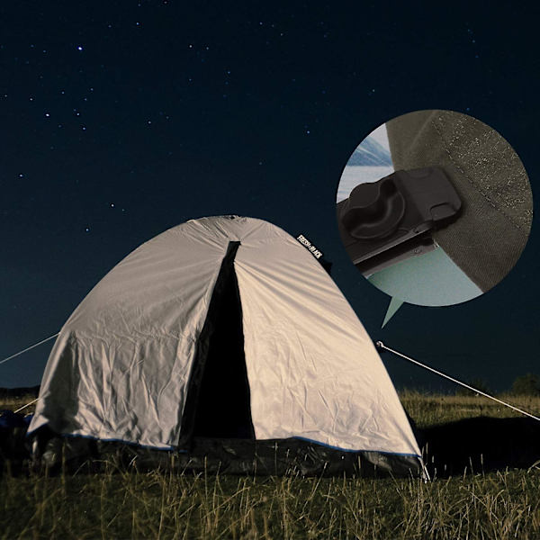 12 stycken set låsklämmor Multifunktionssäkra presenningsklämmor för aktiviteter på campingtak