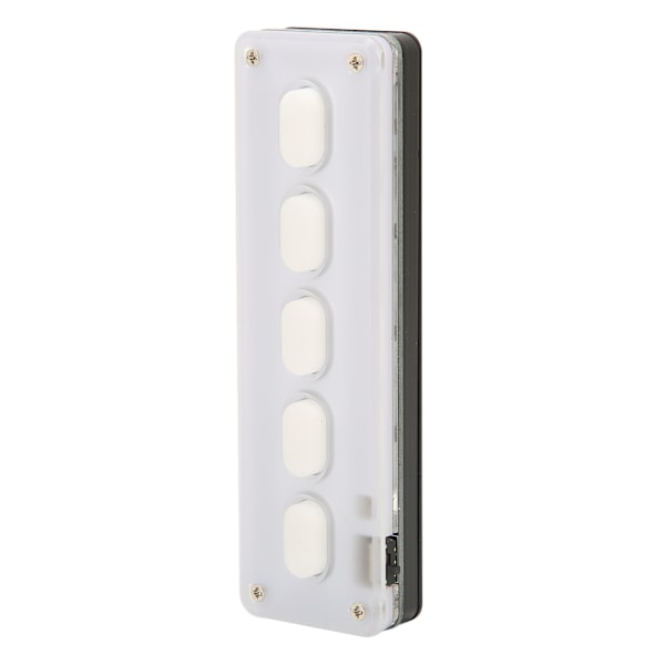 Programmerbart tastatur 5 taster kablet USB trådløs Bluetooth dual mode mini silikon lydløs DIY programmerbart gaming tastatur hvit