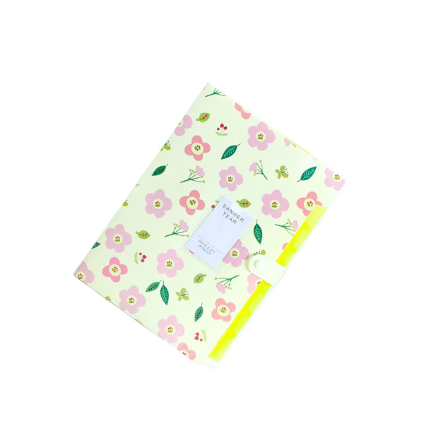 File Organizer Office Folding Document Paperficka Stor Yellow