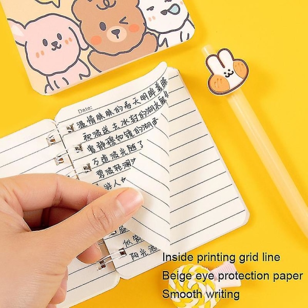 3 set A7 sido flip loop bokficka Mini Notebook Dagbok