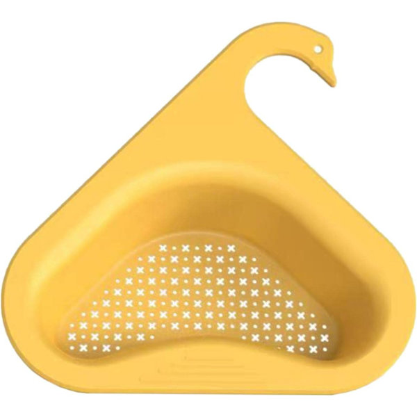 Svanen avløpskurv, Kjøkkenbenk Multipurpose Sink Sil yellow