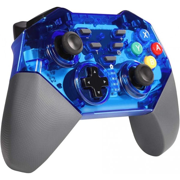 Switch Pro Controller, Shumeifang Trådlös Bluetooth Controller Switch Pro Remote Gamepad Nintendo Switch Consolelle - Sininen