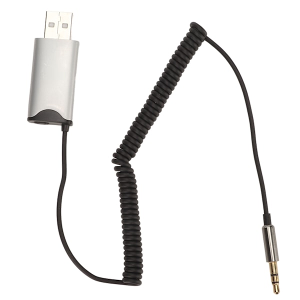 BT AUX Adapter USB 2.0 til 3.5mm Enkel Tilkobling Innebygd Mikrofon 10m Avstand AUX BT Mottaker for Bil Hjemmedatamaskin