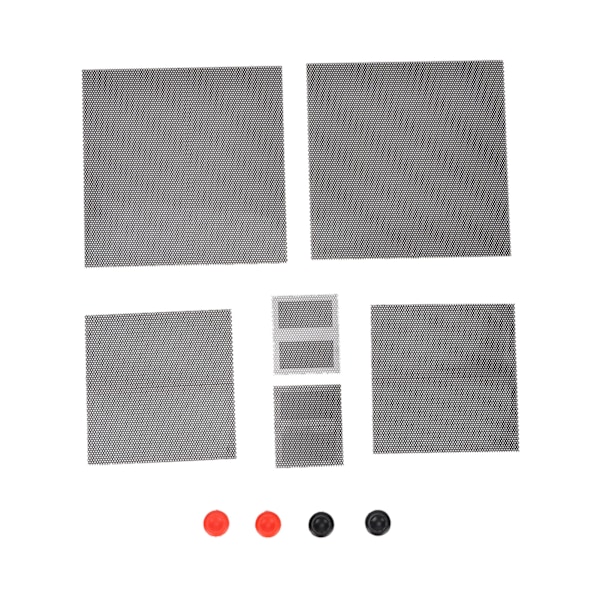 Dammskyddsfilterset för Xbox Series X med exakt utskärning, ventilation, PVC-nät, dammskyddande lock och 4 silikon tumgrepp
