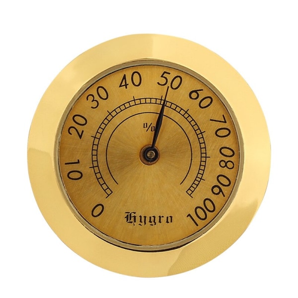 Humidor Hygrometer Metall Hygrometer 38Mm Liten cigarr