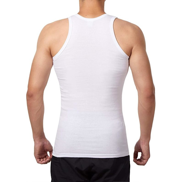 5-pack linne för herr 100 % bomull linne underkläder (vit*5)-XX